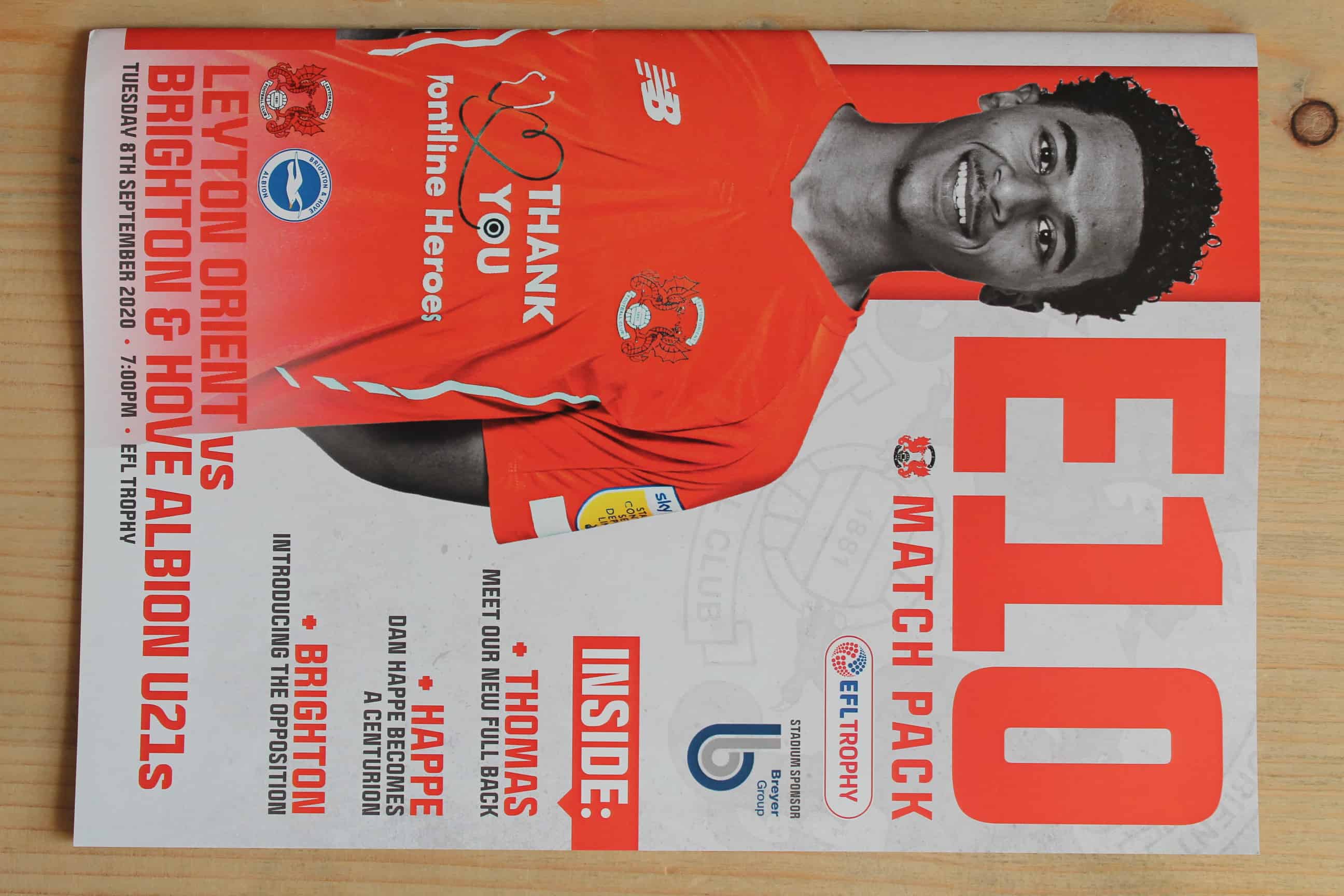 Leyton Orient FC v Brighton & Hove Albion (U21`s)